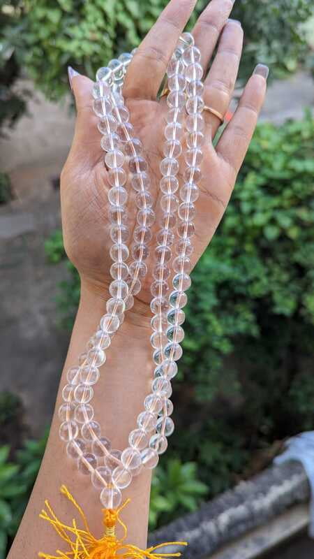 Sphatik Mala / Quartz Crystal Garland