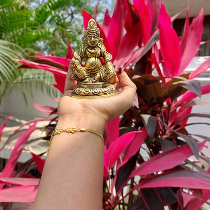 Kuberar statue brass