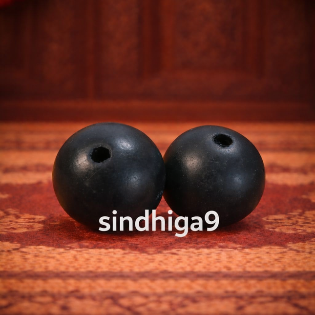 Karugali Beads - Ebony Wood Beads - 15 mm