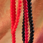 Gundu mani 1 bead - Red , Black , Orange