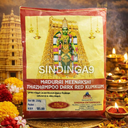 Madurai Meenakshi Thalampoo dark red kumkum