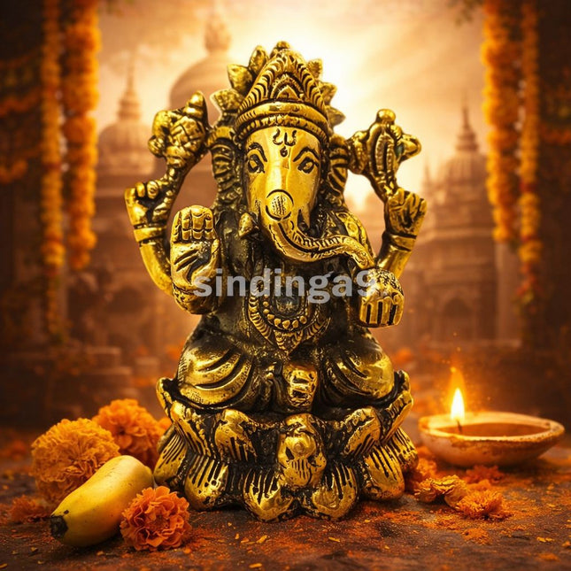 Vinayagar brass statue