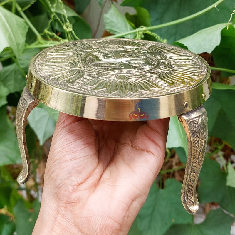 Swatik Lotus Mukkali - brass